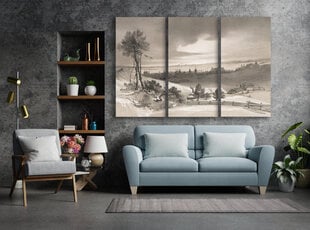 Glezna 3 daļas Viļņas ainava, 150x100 cm, Wolf Kult cena un informācija | Gleznas | 220.lv