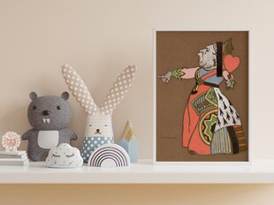 Винтажный плакат для детей Алиса в стране чудес: Королева Червей, 59x84 см (A1), цена и информация | Картины | 220.lv