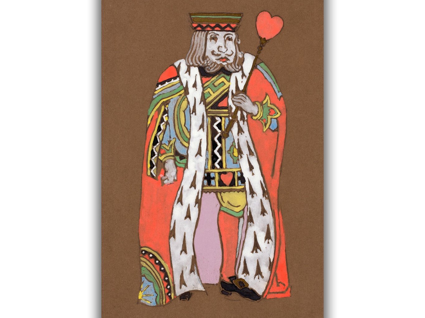 Vintāžas plakāts bērniem Alise brīnumzemē: Siržu karalis, 42x59 cm (A2), cena un informācija | Gleznas | 220.lv