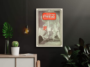 Vintāžas plakāts Kokakola, 59x84 cm (A1), cena un informācija | Gleznas | 220.lv
