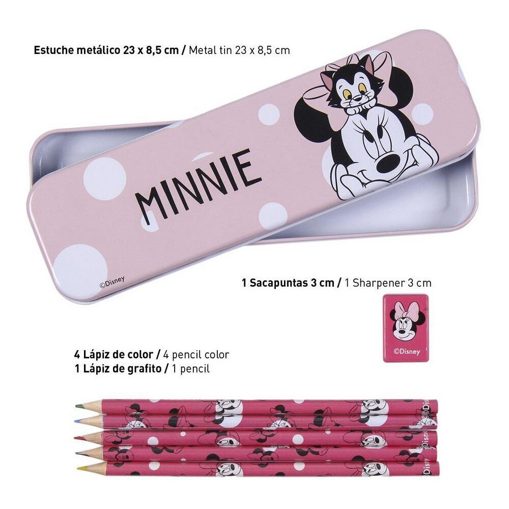 Kancelejas piederumu komplekts Minnie Mouse 16 gab. cena un informācija | Kancelejas preces | 220.lv