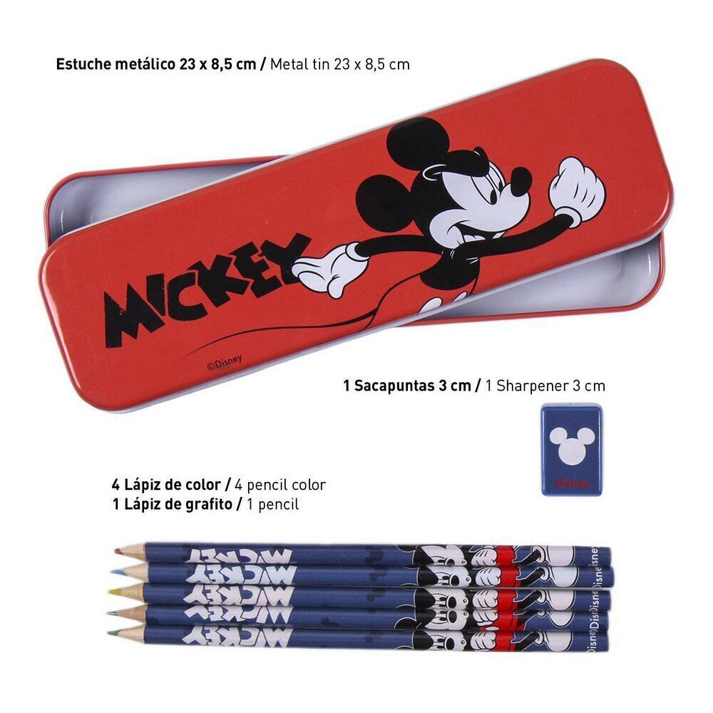 Kancelejas piederumu komplekts Mickey Mouse 16 daļas цена и информация | Kancelejas preces | 220.lv