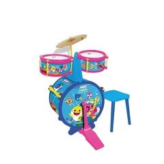 Барабаны Reig Baby Shark с табуреткой, детские цена и информация | Развивающие игрушки | 220.lv