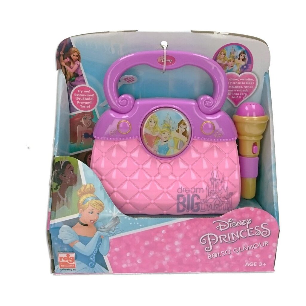 Karaoke ar mikrofonu Reig Disney Princess, rozā цена и информация | Rotaļlietas meitenēm | 220.lv