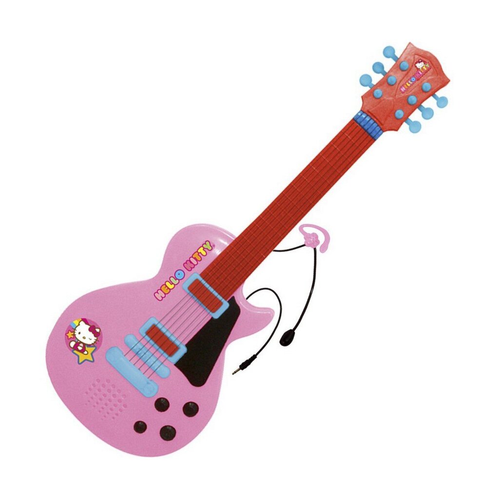 Bērnu ģitāra Hello Kitty Mikrofons, rozā, elektronika цена и информация | Attīstošās rotaļlietas | 220.lv