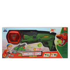 Bumbiņu pistole Bigbuy Kids Krokodils, zaļš cena un informācija | Rotaļlietas zēniem | 220.lv