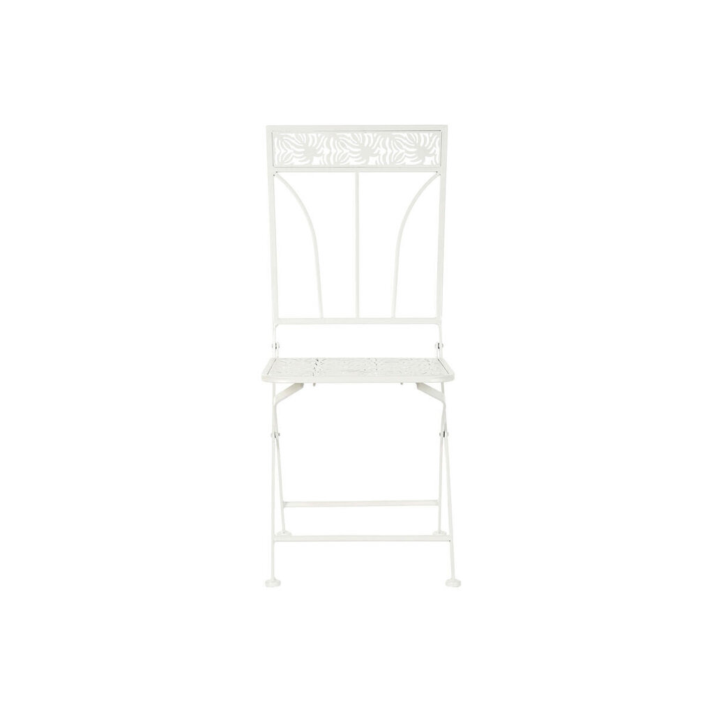 Dārza krēsls DKD Home Decor, Metāla, (40 x 48 x 93 cm), balts cena un informācija | Dārza krēsli | 220.lv