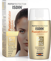 Лосьон после загара Isdin Fotoprotector Fusion Water Urban SPF 30 (50 мл) цена и информация | Кремы от загара | 220.lv