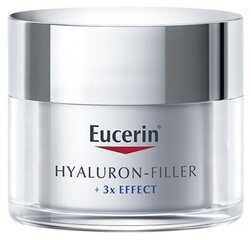 Nakts sejas krēms Eucerin Hyaluron-filler 3x Effect 50 ml cena un informācija | Sejas krēmi | 220.lv