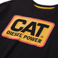 Vīriešu t-krekls CAT 1510451 melns/oranžs цена и информация | Vīriešu T-krekli | 220.lv