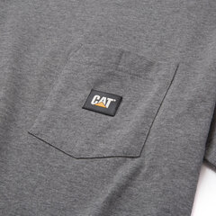 Vīriešu t-krekls CAT 1010015 tumši pelēks цена и информация | Мужские футболки | 220.lv