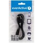 Pīts kabelis USB-Lightning/iPhone everActive CBB-1IB 100 cm ar atbalstu ātrai uzlādei līdz 2.4A, melns цена и информация | Kabeļi un vadi | 220.lv