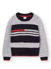 Детский джемпер BOBOLI Striped Knit Grey 520236087 цена и информация | Свитеры, жилетки, пиджаки для мальчиков | 220.lv