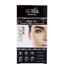 Восковые полоски для депиляции Victoria Beauty цена и информация | Средства для депиляции | 220.lv