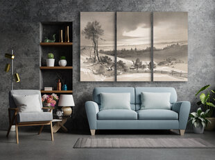 Glezna 3 daļas Viļņas ainava, 120x80 cm, Wolf Kult cena un informācija | Gleznas | 220.lv