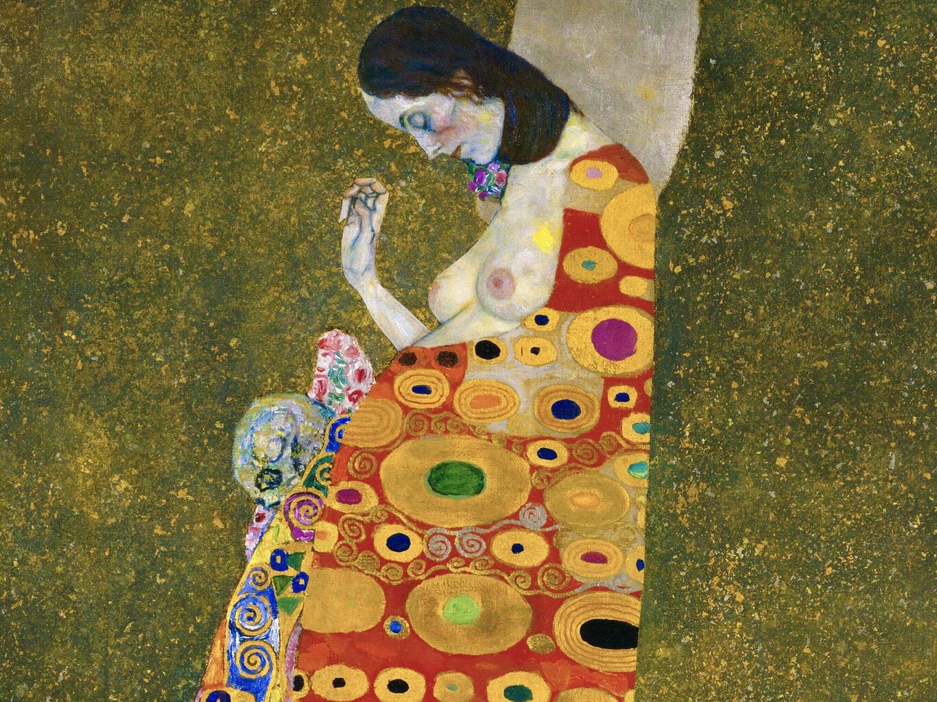 Reprodukcija Cerība II (Gustavs Klimts), 60x60 cm цена и информация | Gleznas | 220.lv