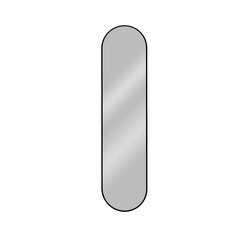 Spogulis 155x40 cm TINY, melns cena un informācija | Spoguļi | 220.lv