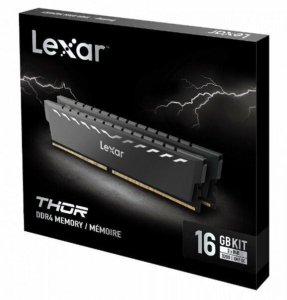 Lexar THOR, 16GB (2x8GB), DDR4, 3200MHz (LD4BU016G-R3200GDXG) цена и информация | Operatīvā atmiņa (RAM) | 220.lv