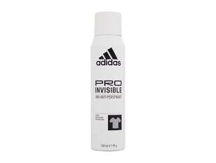 Izsmidzināms dezodorants Adidas Pro Invisible 48h 150 ml cena un informācija | Dezodoranti | 220.lv