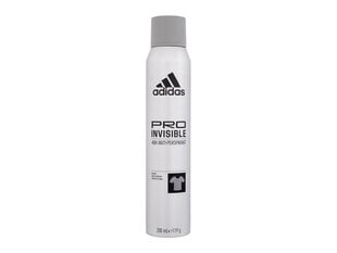 Izsmidzināms dezodorants vīriešiem Adidas Pro Invisible 48h 200 ml цена и информация | Дезодоранты | 220.lv