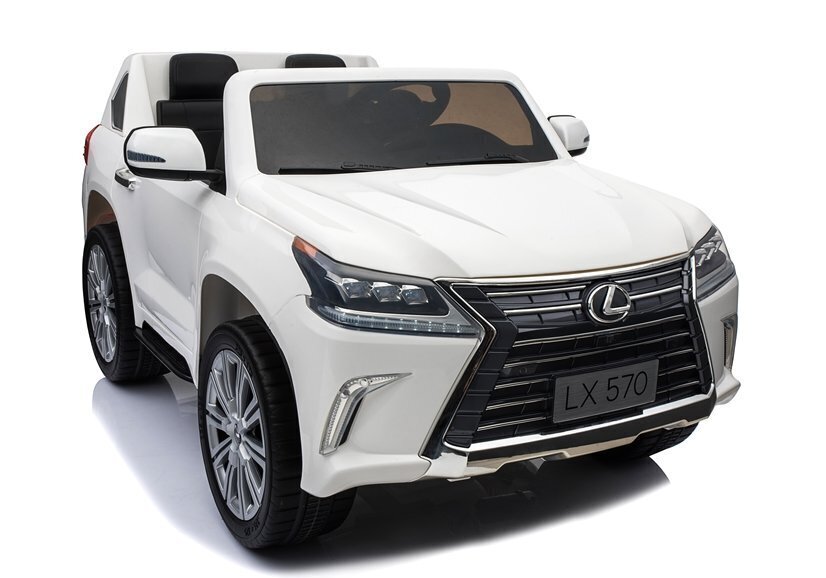 Elektromobilis bērniem LEXUS DK-LX570, balts cena un informācija | Bērnu elektroauto | 220.lv