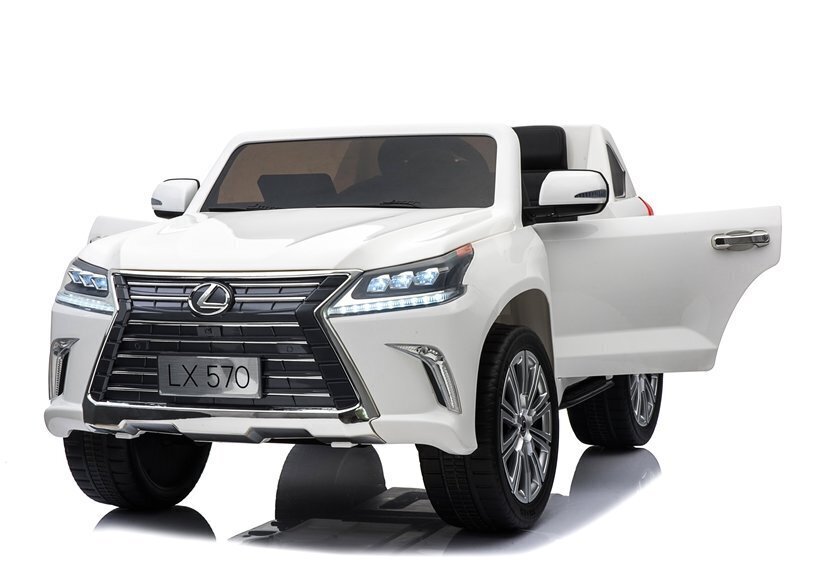 Elektromobilis bērniem LEXUS DK-LX570, balts cena un informācija | Bērnu elektroauto | 220.lv