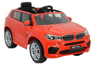 Elektromobilis bērniem BMW X5 M, sarkans цена и информация | Электромобили для детей | 220.lv