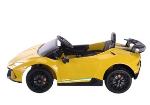 Elektromobilis bērniem Lamborghini Huracan, dzeltens цена и информация | Электромобили для детей | 220.lv