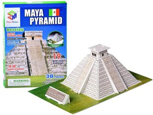 3D puzle Maya Pyramid, 19 d. cena un informācija | Puzles, 3D puzles | 220.lv