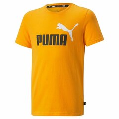 Puma T-Krekli Ess+ 2 Col Logo Yellow 586985 39 cena un informācija | Zēnu krekli | 220.lv