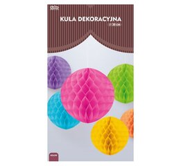 Бумажный шар 30 см, цвет: бордовый PF-KDBO30 цена и информация | Праздничные декорации | 220.lv