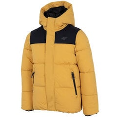 Куртка для мальчика 4F, желтая, HJZ22 JKUMP004 82S цена и информация | Куртки для мальчиков | 220.lv