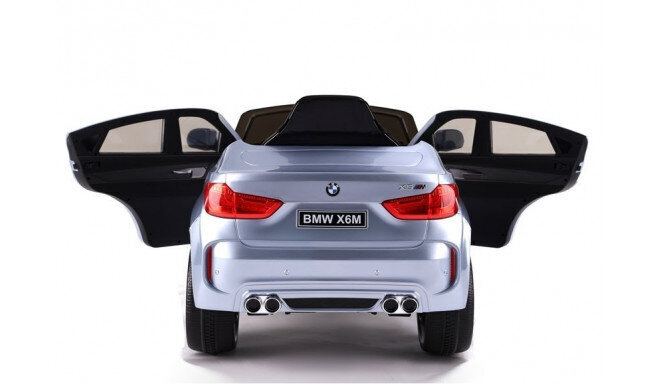 BMW X6M Bērnu Elektromobilis Sudraba cena un informācija | Bērnu elektroauto | 220.lv