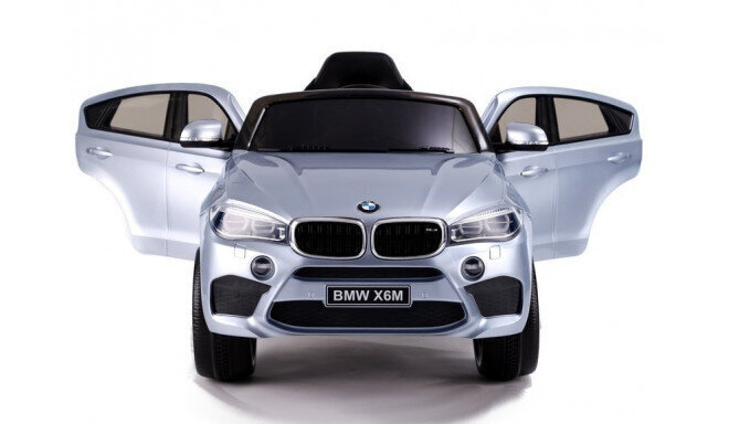 BMW X6M Bērnu Elektromobilis Sudraba cena un informācija | Bērnu elektroauto | 220.lv