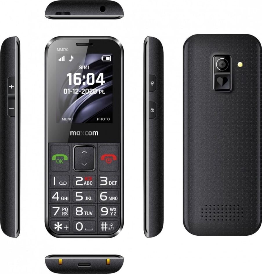 Maxcom Comfort MM730 Senior Phone 2G Black cena un informācija | Mobilie telefoni | 220.lv