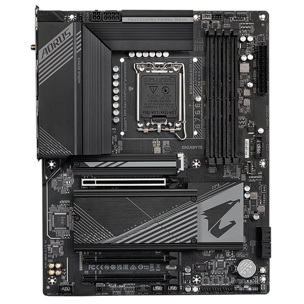 Gigabyte B760 AORUS ELITE AX DDR4 (rev. 1.0), ATX, LGA1700, DDR4 cena un informācija | Mātesplates | 220.lv