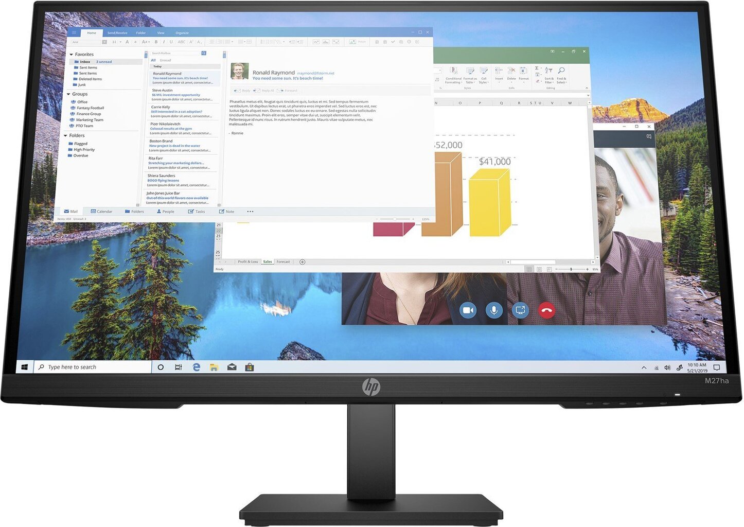 HP M27HA 22H94E9 cena un informācija | Monitori | 220.lv