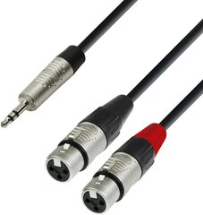 Adam Hall K4YWFF0180, XLR/Aux 3.5 mm TRS, 1.8 m цена и информация | Кабели и провода | 220.lv