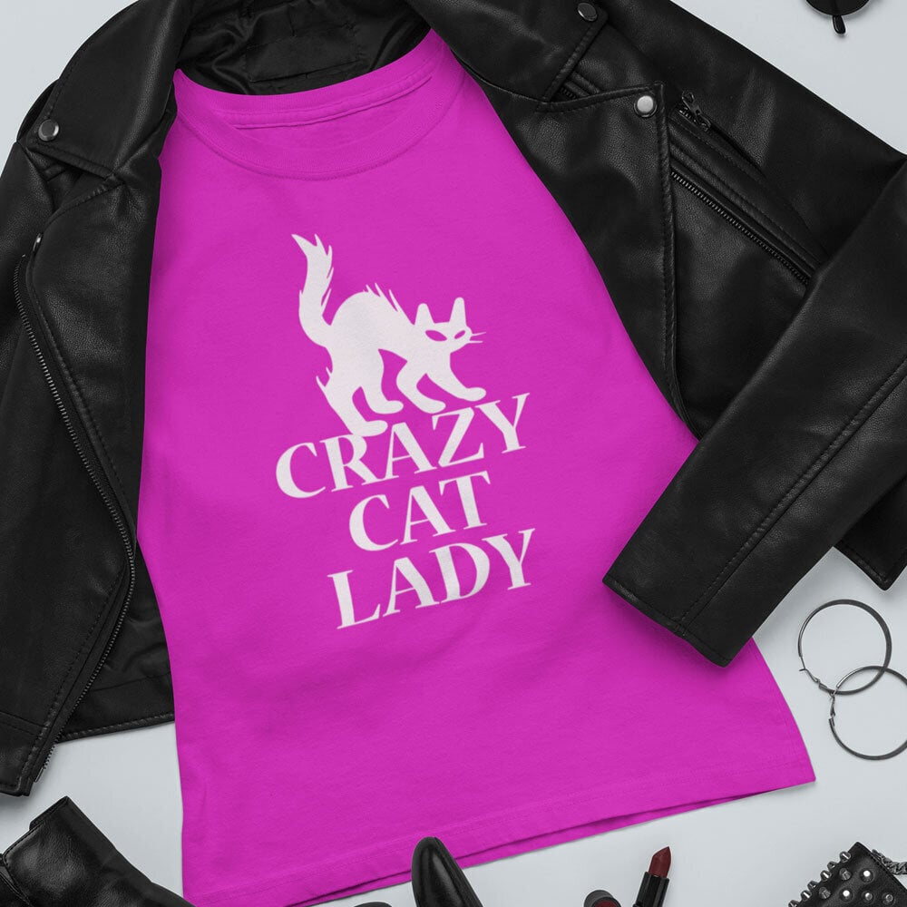 Sieviešu T-krekls Crazy cat lady цена и информация |  Oriģināli T-krekli | 220.lv