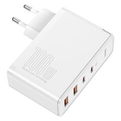 Baseus GaN2 Pro, 100 W USB / USB Type C Quick Charge 4+ Power Delivery белый (CCGAN2P-L02) цена и информация | Зарядные устройства для телефонов | 220.lv