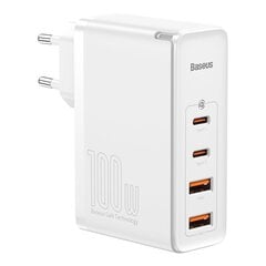 Baseus GaN2 Pro, 100 W USB / USB Type C Quick Charge 4+ Power Delivery белый (CCGAN2P-L02) цена и информация | Зарядные устройства для телефонов | 220.lv