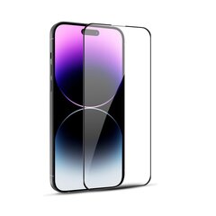 Hallo Full Face Tempered Glass Aizsargstikls ar rāmīti Apple iPhone 14 cena un informācija | Ekrāna aizsargstikli | 220.lv