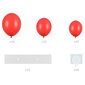 Balonu virtene "Sarkanā sirds", 68vnt, 160cm cena un informācija | Citas oriģinālas dāvanas | 220.lv