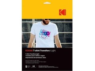 Kodak T-Shirt Transfers Light 5шт (3510560) цена и информация | Прочие аксессуары для фотокамер | 220.lv