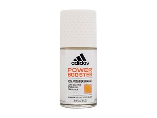 Rullīša dezodorants vīriešiem Adidas Power Booster 72h 50 ml cena un informācija | Dezodoranti | 220.lv