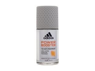 Rullīša dezodorants vīriešiem Adidas Power Booster 72h 50 ml cena un informācija | Dezodoranti | 220.lv