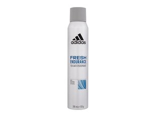 Дезодорант-спрей для мужчин Adidas Fresh Endurance 72ч 200 мл цена и информация | Дезодоранты | 220.lv