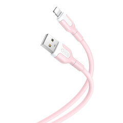 XO cable NB212 USB - Lightning 1,0 m 2,1A pink cena un informācija | Kabeļi un vadi | 220.lv