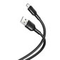 XO cable NB212 USB - microUSB 1,0 m 2,1A black cena un informācija | Kabeļi un vadi | 220.lv