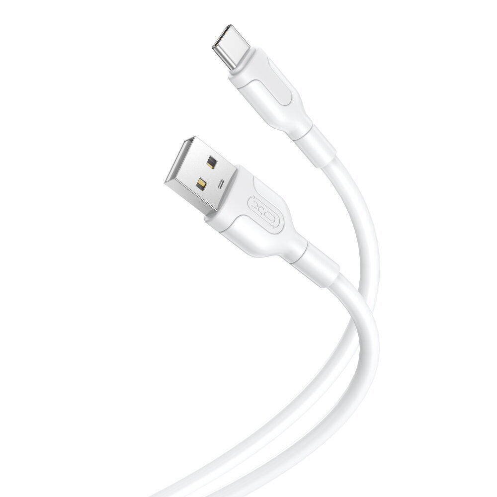 XO cable NB212 USB - USB-C 1,0 m 2,1A white цена и информация | Kabeļi un vadi | 220.lv